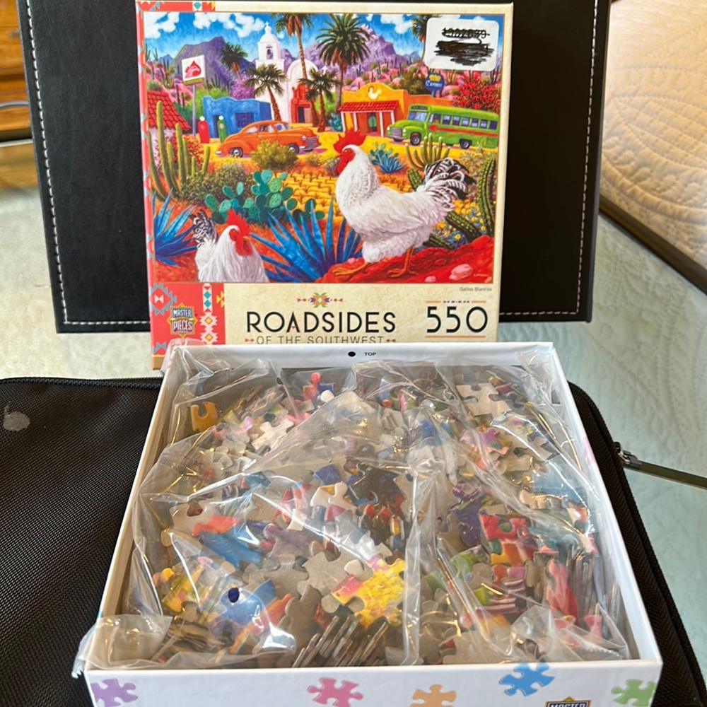 Master pieces puzzle, roadsides. 550 pieces, new.